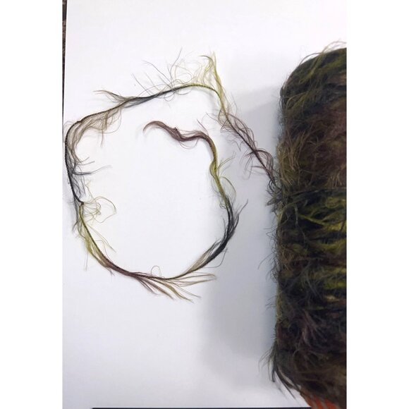 Beautiful Earthy Unbranded Brown & Green Textured Yarn on cone 16/2 100% polyest - Picture 4 of 5